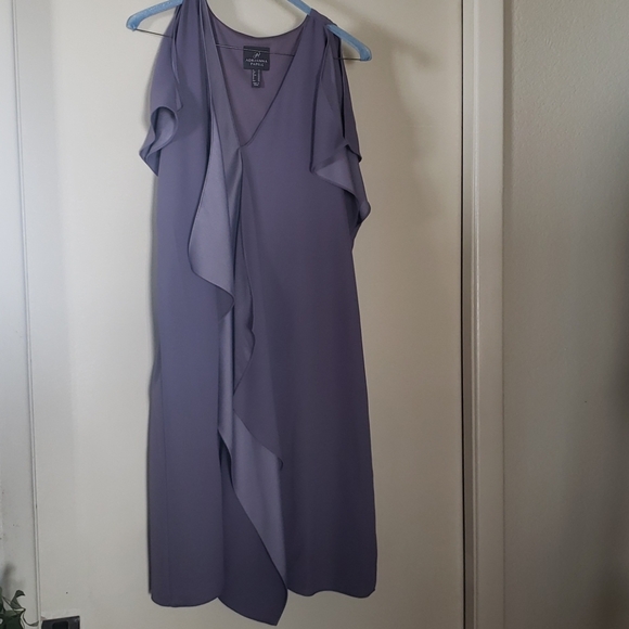 Adrianna Papell draped front shift dress size 10 - Picture 2 of 5